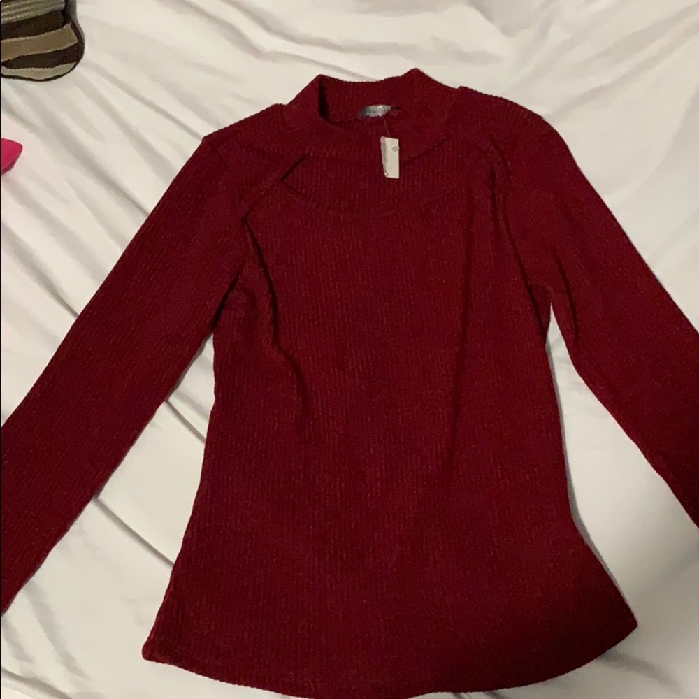 Dark red long sleeve